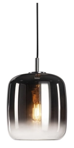 Lampa wisząca z szklanym dymnym kloszem SLV 1003004 Pantilo E27 20cm
