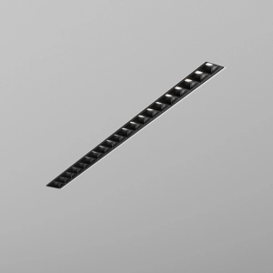 Podłużna czarna lampa diodowa wpuszczana AQForm 30270-L940-WB-00-12 Rafter LED 8W 912LM 4000K CRI90 27,1cm