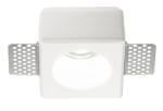 Biała kwadratowa lampa podtynkowa bez ramki Ideal Lux 230580 Samba Round GU10 7,8cm x 7,8cm x 5,5cm