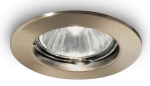 Lampa wpuszczana podtynkowa oczko Ideal Lux 083124 Jazz Fi GU10 7,3cm x 2cm IP20 nikiel bez regulacji brąz