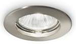 Lampa podtynkowa wpuszczana oczko Ideal Lux 083087 Jazz GU10 7,3cm x 2cm IP20 nikiel bez regulacji