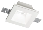 Biała kwadratowa lampa podtynkowa bez ramki Ideal Lux 139029 Samba Square GU10 11cm x 11cm x 7cm