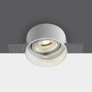 Biała regulowana okrągła lampa podtynkowa do szpachlowania One Light 11105TR/W Range GU10 FI7,5cm