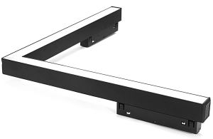 Czarna mleczna lampa narożna pozioma na szynoprzewody magnetyczne Domeno LED DDCX-B12 24W 2700-6000K CRI90 Dali