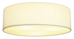 Okrągły plafon z białym abażurem SLV 156051 Tenora 3xE27 17x50cm