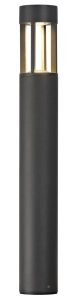 Antracytowa lampa zewnętrzna stojąca SLV 231455 Slots LED 4,5W 3000K IP44 90cm