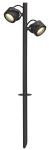 Antracytowa zewnętrzna lampa stojąca SLV 231535 Sitra 2xGX53 IP44 67cm