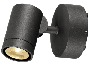Antracytowy zewnętrzny reflektor SLV 233245 Helia LED 6,5W 3000K IP65