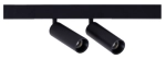 Czarny podwójny reflektor na szyny magnetyczne magnetyczne Smartline Loonari 408563 Mini Spot LED 2x8W 2x552LM 2700-4000K CRI90 60stopni Zigbee