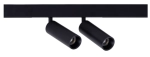 Czarny podwójny reflektor na szyny magnetyczne magnetyczne Smartline Loonari 408594 Mini Spot LED 2x8W 2x552LM 4000K CRI90 60stopni Dali