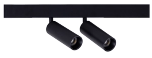 Czarny podwójny reflektor na szyny magnetyczne magnetyczne Smartline Loonari 408594 Mini Spot LED 2x8W 2x552LM 4000K CRI90 60stopni Dali
