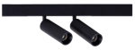 Czarny podwójny reflektor na szyny magnetyczne magnetyczne Smartline Loonari 416124 Mini Spot LED 2x8W 2x552LM 4000K CRI90 60stopni Typ B
