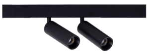 Czarny podwójny reflektor na szyny magnetyczne magnetyczne Smartline Loonari 416124 Mini Spot LED 2x8W 2x552LM 4000K CRI90 60stopni Typ B