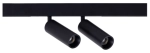 Czarny podwójny reflektor na szyny magnetyczne magnetyczne Smartline Loonari 416117 Mini Spot LED 2x8W 2x552LM 3000K CRI90 60stopni Typ B