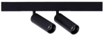 Czarny podwójny reflektor na szyny magnetyczne magnetyczne Smartline Loonari 408525 Mini Spot LED 2x8W 2x552LM 3000K CRI90 60stopni Typ A