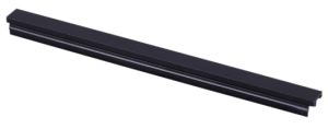 Czarna aluminiowa maskownica frontowa do szyn magnetycznych Smartline Loonari 409393 1m