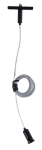 Czarna linka 2m do zawieszenia natynkowych szyn magnetycznych Smartline Loonari 409324