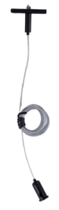 Czarna linka 2m do zawieszenia natynkowych szyn magnetycznych Smartline Loonari 409324
