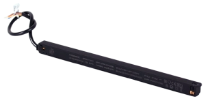 Czarny zasilacz wewnętrzny do szyn magnetycznych płytkich Oxyled Multiline 416346 Pro Slim 48V 150W 30cm