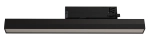 Czarna z mlecznym kloszem lampa 40cm na szynoprzewody 3-fazowe CTLS Nowodvorski 12316 Line LED 20W 3000K 1800LM CRI90