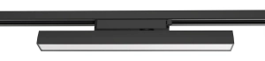 Czarna z mlecznym kloszem lampa 40cm na szynoprzewody 1-fazowe Nowodvorski 12400 Line LED 20W 4000K 1600LM CRI90