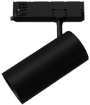 Czarny reflektor z tuleją 6x13cm na szyny 3-fazowe CTLS Nowodvorski 12302 Spot LED 15W 1500LM 4000K 24/36/60stopni