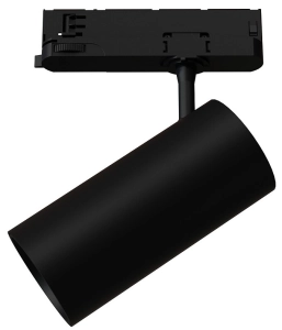 Czarny reflektor z tuleją 8x16cm na szyny 3-fazowe CTLS Nowodvorski 12301 Spot LED 30W 3000LM 3000K 24/36/60stopni