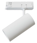Biały reflektor z tuleją 6x13cm na szyny 3-fazowe CTLS Nowodvorski 12308 Spot LED 15W 1500LM 4000K 24/36/60stopni