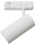 Biały reflektor z tuleją 7x14cm na szyny 3-fazowe CTLS Nowodvorski 12306 Spot LED 25W 2500LM 3000K 24/36/60stopni
