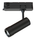 Czarny reflektor z regulowanym kątem świecenia 15-60stopni na szyny 3-fazowe CTLS Nowodvorski 12312 Zoom LED 10W 800LM 3000K