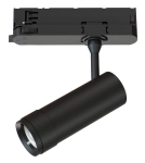 Czarny reflektor z regulowanym kątem świecenia 15-60stopni na szyny 3-fazowe CTLS Nowodvorski 12313 Zoom LED 10W 900LM 4000K