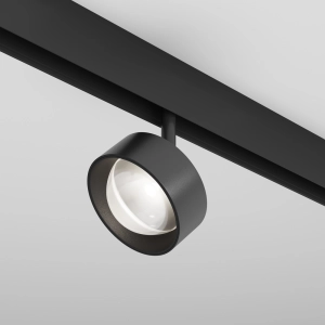 Czarna okrągła lampa na szyny magnetyczne Exility Maytoni TR217-4-15WTW-DD2-B Lens LED 15W 2700-6000K Dali2