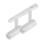 Biały podwójny reflektor na szynoprzewody magnetyczne Multiline Loonari 410382 Mini Spot S LED 2x7W 2700-6000K 60stopni Dali