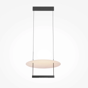 Czarna lampa wisząca z okrągłą tarczą Maytoni MOD280PL-L23B3K1 Ambience LED 23W 3000K