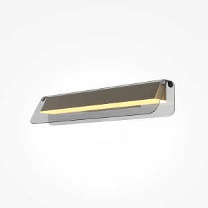 Nowoczesny kinkiet z szklanym kloszem Maytoni MOD296WL-L10BS3K Flat LED 10W 3000K
