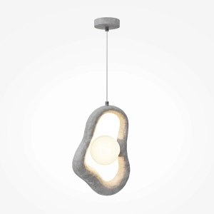 Szara dekoracyjna lampa wisząca Maytoni MOD380PL-01GR Opus G9