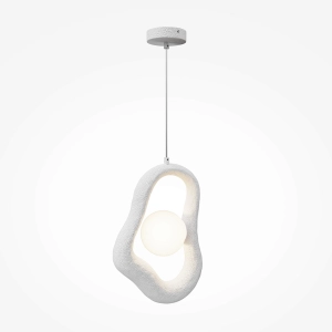 Biała dekoracyjna lampa wisząca Maytoni MOD380PL-01W Opus G9