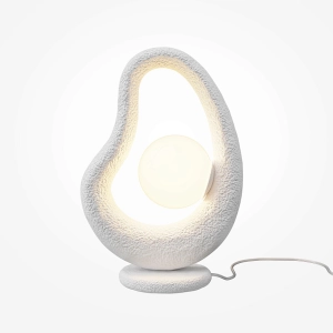 Biała dekoracyjna lampa stołowa Maytoni MOD380TL-01W Opus G9
