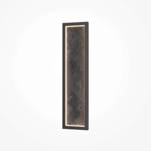 Prostokątna czarna płaska lampa ścienna dekoracyjna Maytoni MOD311WL-L55B3K Orign LED 55W 3000K 60x15cm