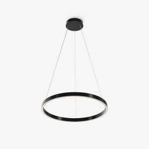 Lampa wisząca czarna obręcz ledowa 60cm Maytoni MOD058PL-L32BK Rim LED 36W 3500K