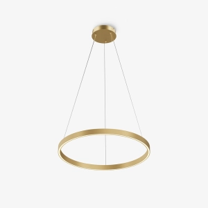 Lampa wisząca mosiężna obręcz ledowa 60cm Maytoni MOD058PL-L32BSK Rim LED 36W 3500K