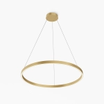 Lampa wisząca mosiężna obręcz ledowa 80cm Maytoni MOD058PL-L42BSK Rim LED 51W 3500K