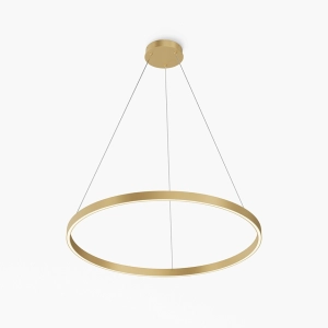 Lampa wisząca mosiężna obręcz ledowa 80cm Maytoni MOD058PL-L42BSK Rim LED 51W 3500K