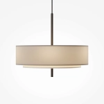 Modernistyczna lampa wisząca z podwójnym kloszem Maytoni MOD613PL-05GR1 Bergamo 5xE27 50cm