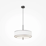 Modernistyczna lampa wisząca z podwójnym kloszem i czarną ramką Maytoni MOD613PL-05W Bergamo 5xE27 50cm