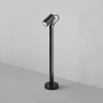 Zewnętrzna czarna lampa stojąca do oświetlenia podjazdu i roślin Maytoni O025FL-01B1 Landscape GU10 IP65 60cm
