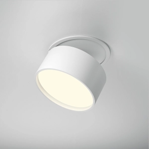 Biała okrągła lampa wpuszczana z wystającym reflektorem Maytoni DL024-12W-DTW-W Onda LED 12W 2200-4000K CRI90 120stopni
