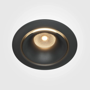 Okrągła lampa podtynkowa ściemniana Maytoni DL031-L12W3K-D-B Yin LED 12W 3000K CRI90 60stopni 9,8cm