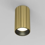 Mosiężna lampa sufitowa ryflowana tuba 10x5,6cm Maytoni C106CL-01-GU10-BS Calipso GU10
