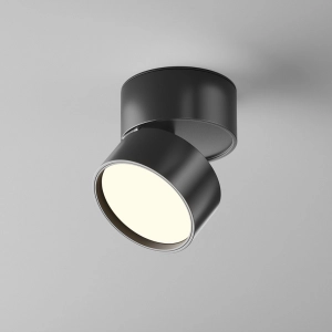 Czarna lampa sufitowa łamana tuba Maytoni C024CL-12W3K-B-1 Onda LED 12W 3000K CRI90 120stopni